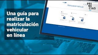 Una guía para matricular su vehículo en línea en Quito [upl. by Leone]