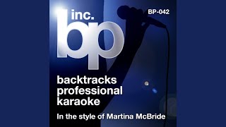 Til I Can Make It On My Own Karaoke Instrumental Track In the Style of Martina McBride [upl. by Alyakem]