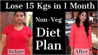 How to Lose Weight Fast 15Kg in 1 Month  Non Veg Weight Loss Diet Plan  Fat to Fab [upl. by Nnylav]