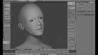 blender bone ボーンで目の動きをつける工程 [upl. by Nawiat]