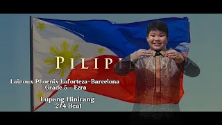 Lupang Hinirang  Conducting 24 Beat  Lainoux Phoenix Barcelona [upl. by Nyleimaj]