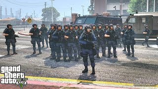 PLAYING as THE SWAT TEAM in GTA 5 [upl. by Bergstrom]