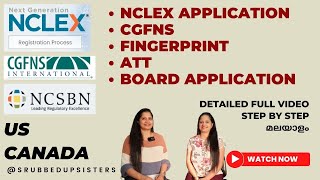 Detailed NCLEX application process  CGFNS  Fingerprint  ATT Board application scrubbedupsisters [upl. by Pepito]