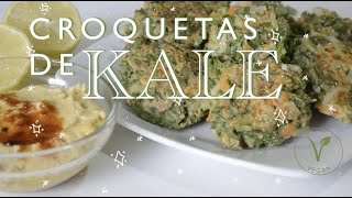 Croquetas de KALE  VEGANAS  floreceram [upl. by Wilkey928]