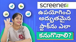 Select the best stocks to invest  How to use stock screener for investing  Stock Market Telugu [upl. by Esilrahc280]