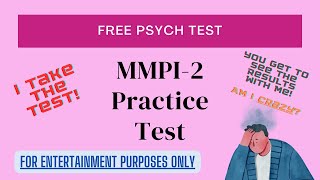 Taking the SHORT version MMPI2 Test online amp sharing the results [upl. by Schluter125]