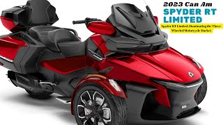 Spyder RT Limited Dominating the ThreeWheeled Motorcycle Market  2023 Can Am Spyder RT Limited [upl. by Ijuy]