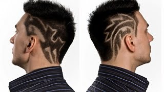 Hair Tattoo Designs  25 Cool Mens Hairstyle [upl. by Ivonne527]