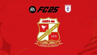 Swindon Town FC25 CAREER MODE Episode 1 [upl. by Ecyor]