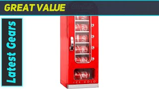 CocaCola Retro Vending Machine Style 10 Can Mini Fridge Review [upl. by Wobniar]