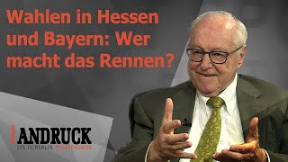 Andruck der Pressetalk  Wahlen in Hessen und Bayern Wer macht das Rennen [upl. by Aydidey]