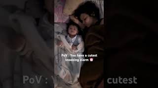 PoV you have a cutest snoozing alarm ⏰ elijah minivlog elijah cutestsnoozingalarm cutestbaby [upl. by Nodrog601]