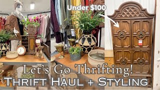 THRIFT WITH ME 2024THRIFTED HOME DECOR HAUL  HOW TO STYLE THRIFTED HOME DECORTHRIFT STORE FINDS [upl. by Cibis]