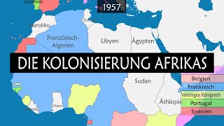 Die Kolonisierung Afrikas  Zusammenfassung auf einer Karte [upl. by Tterag]