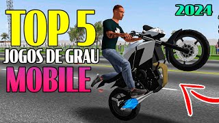 TOP 5 MELHORES JOGOS de GRAU MOBILE 2024 [upl. by Icyaj]