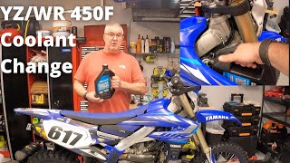 How to change the coolant on a 2020 YZ450F or WR450F Easier than you think [upl. by Milone]