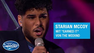 Starian McCoy mit quotEarned Itquot von The Weeknd  Halbfinale DSDS 2021 [upl. by Nolra844]