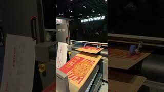 Sunthinks SC600 single pass digital printer printing effect original sound without editing [upl. by Aihsakal429]