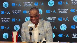 UNC Hubert Davis PostNC State Press Conference  Inside Carolina Interviews [upl. by Ssac408]