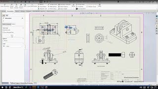 SolidWorksTechnical Drawing Scaling Dimensions Annotation DetailedSectionModel view [upl. by Ybok]