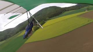 First flight with the Bautek Astir Hängglider in Beggingen ob Lucken [upl. by Aelram]