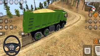 offroads tipper truck meterial transport  green tipper model dumper [upl. by Ybur]