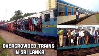 Overcrowded trains in Sri Lankan Railways [upl. by Ragnar]