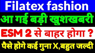 Filatex fashion Share Latest NewsFilatex fashion stockFilatex fashion share news in hindi 2024 [upl. by Ttocs]