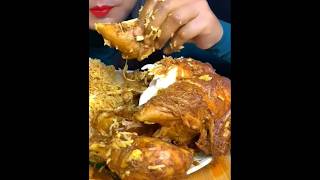 SPICY CHICKEN SEZWAN MUTTON BIRYANI CHIKEN SPRING ROLLS mukbang satisfyingbites chickenmutton yt [upl. by Akilat]