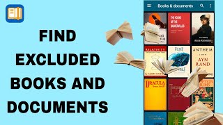 How To Find Excluded Books And Documents On ReadEra App [upl. by Daniella]