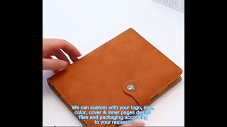 Innovative eco friendly products 2023 custom colours and logo ring binder notebook a5 from YUHE [upl. by Yarak]