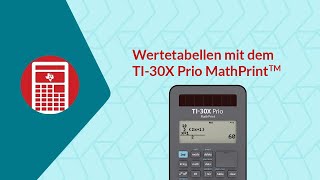 Nullstellen bestimmen mit Hilfe der Wertetabelle mit dem TI30X Prio MathPrint™ [upl. by Susi659]