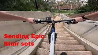 Sending epic stair sets with TrailSmashersMTB [upl. by Stoecker301]