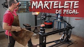 COMO FAZER MARTELETE DE PEDAL  Treadle Hammer [upl. by Eladal375]