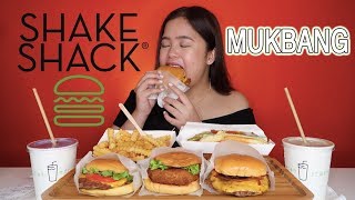 SHAKE SHACK PH MUKBANG BAKIT ANG HABA NG PILA  Merienda Time [upl. by Nyla]