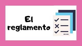 EL REGLAMENTO 📃  Características estructura y ejemplos 👩‍🏫 [upl. by Erbma]