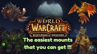 WoW  Warlords of Draenor  Easy Mount Farming Guide [upl. by Reklaw]