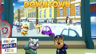 Paw Patrol Rescue Run  Downtown  HD Gameplay Complete All Badges feat Everest and Chase [upl. by Lezley588]