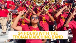 Spend 24 hours with the USC Trojan Marching Band [upl. by Cornelie]