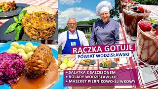 Rączka gotuje sałatka z salcesonem rolady wodzisławskie modra kapusta maszket piernikowośliwkowy [upl. by Novanod659]