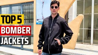 Top 5 Best Bomber Jackets 2023 ✅The Ultimate Guide to Stylish Warmth ✅ [upl. by Meakem]