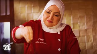 Introducing Flavoursome Qatari Meals Onboard by Chef Aisha Al Tamimi  Qatar Airways [upl. by Whale657]