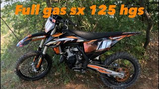 Ktm sx 125 cross full gas hgs no limits [upl. by Kcirre689]