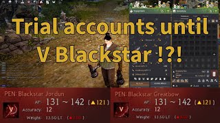 BDO How To get your first PEN BlackStar with new System using trial accounts [upl. by Nuahsyd]