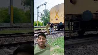 Railway track pr police ne pakda funny comedy train emotional ytshorts police [upl. by Ahcire]