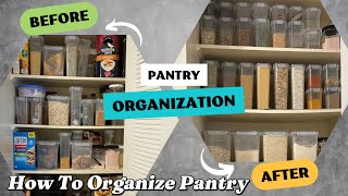 How I Organized My Cluttered Pantry  My USA Apartment Pantry Makeover organization kitchen [upl. by Heise]