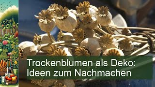 Trockenblumen als Deko Ideen zum Nachmachen [upl. by Dierolf]