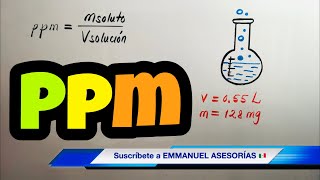 PARTES POR MILLÓN 💊 PPM 🧪 Soluciones Químicas❗ [upl. by Enait]