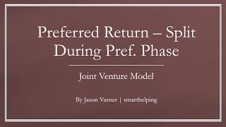 Advanced Preferred Return Model [upl. by Eelarual271]