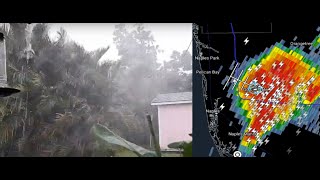 September 11 2022  Intense Florida Thunderstorm hits Golden Gate FL with high winds and lightning [upl. by Barvick]